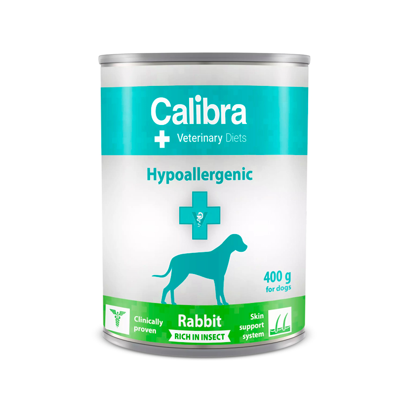 Calibra Vet Diet Lata Hypoallergenic Conejo Insectos para Perros