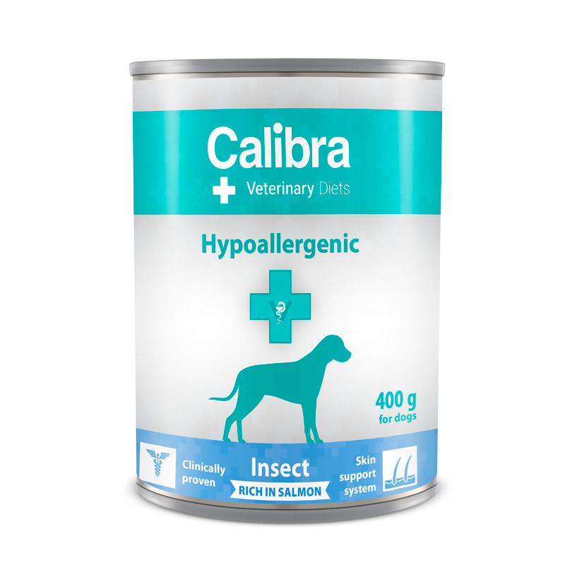 Calibra Vet Diet Lata Hypoallergenic Insectos Salmón para Perros