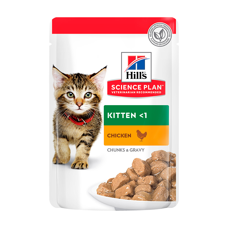 Hill\'s Science Plan Kitten Tender Chunks In Gravy Chicken (Pouch)