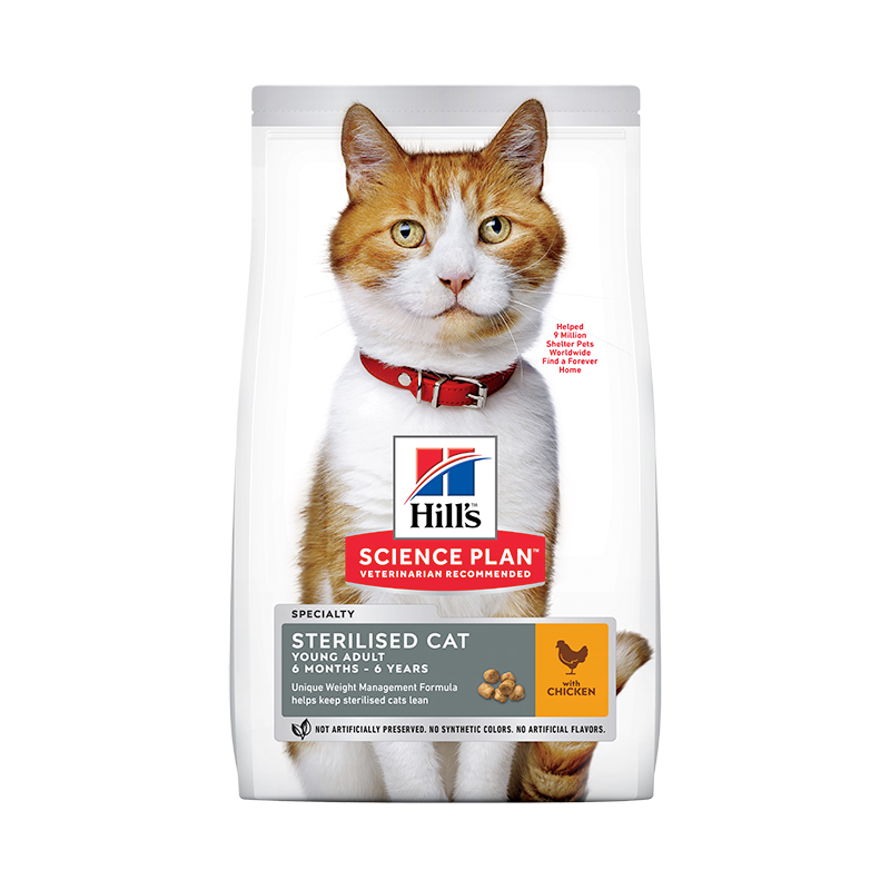 Hill\'s Science Plan Cat Young Adult Sterilised with Chicken