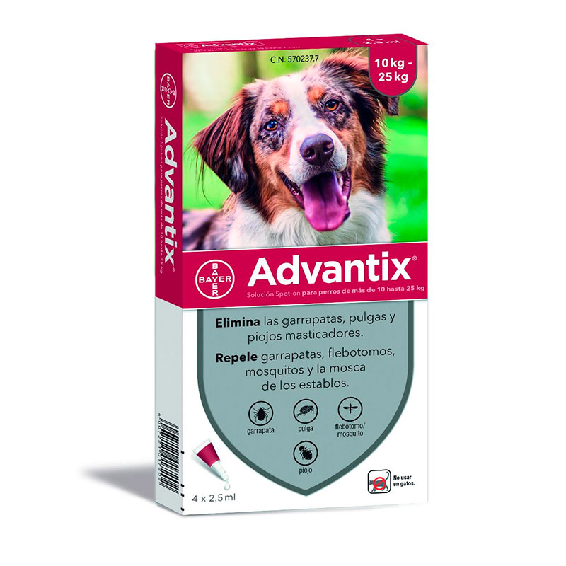 Advantix Pipettes for Dogs Medium Breed 10-25kg