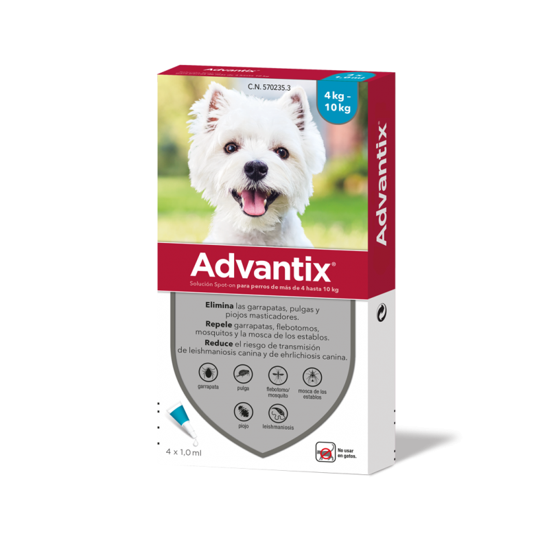 Advantix Pipettes for Dogs Small Breed 4-10kg