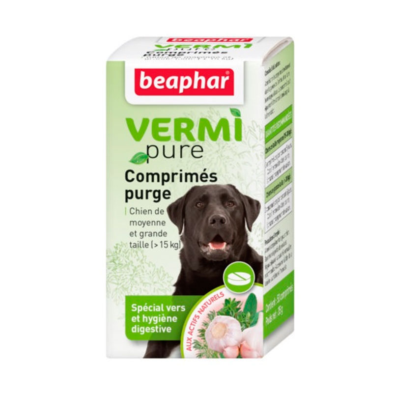 Beaphar Vermi Pure Natural Internal antiparasitic (tabs) (> 15kg) large dog