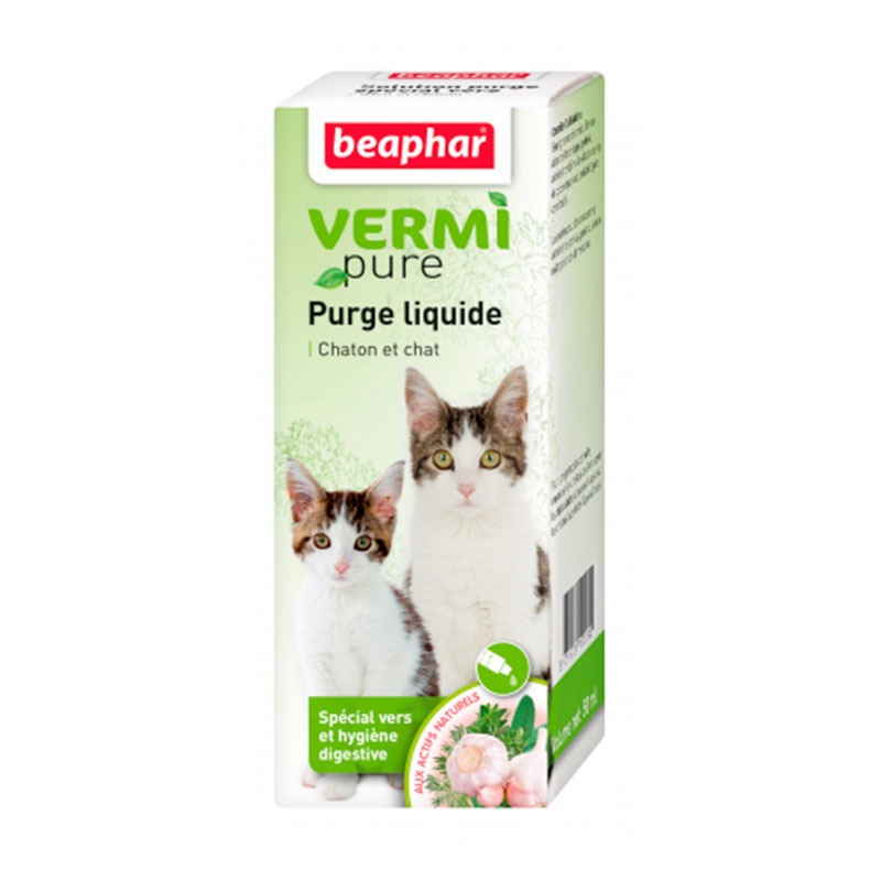 Beaphar Vermi Pure Natural Internal antiparasitic cat solution