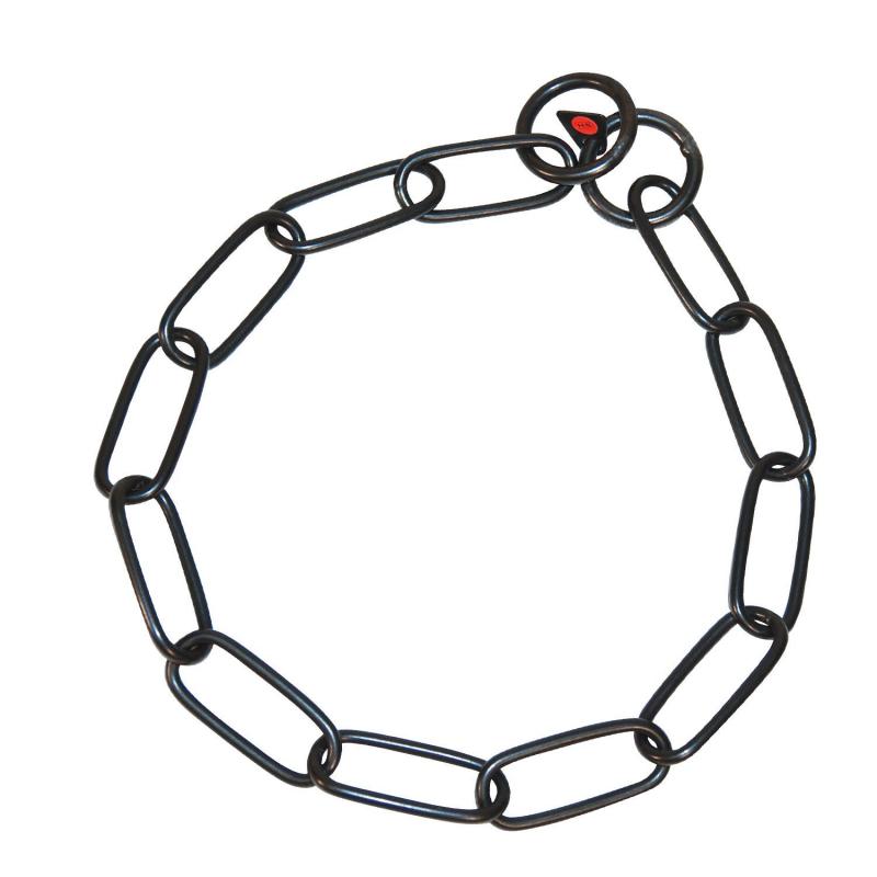 HS Sprenger Black Long Link Stainless Necklace