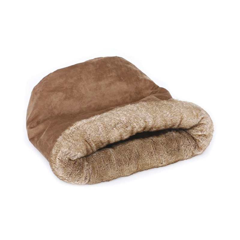 Freedog Padded Pet Bed Brownie Sock