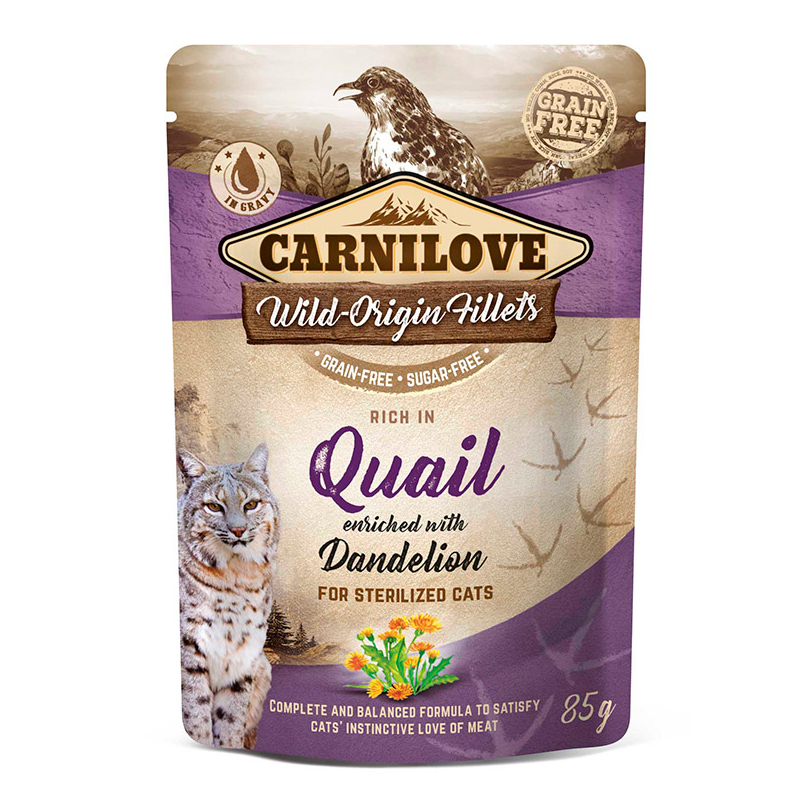 Carnilove Sterilized Cat Quail Flavor Sachet