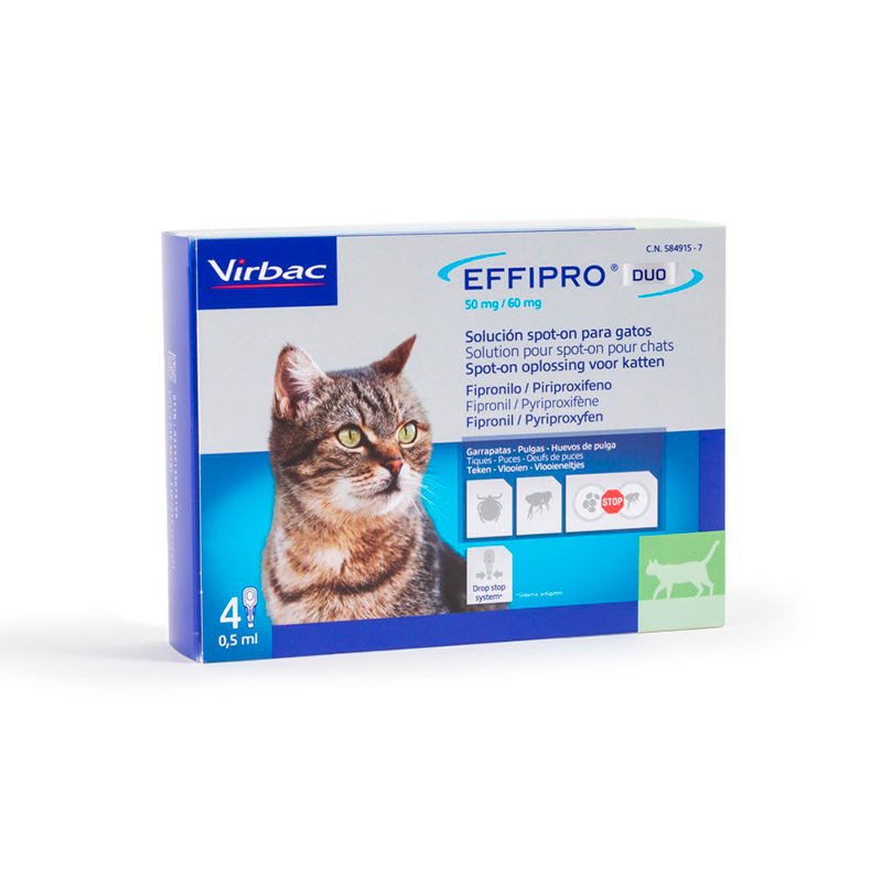 Effipro duo spot on Pipettes for cats