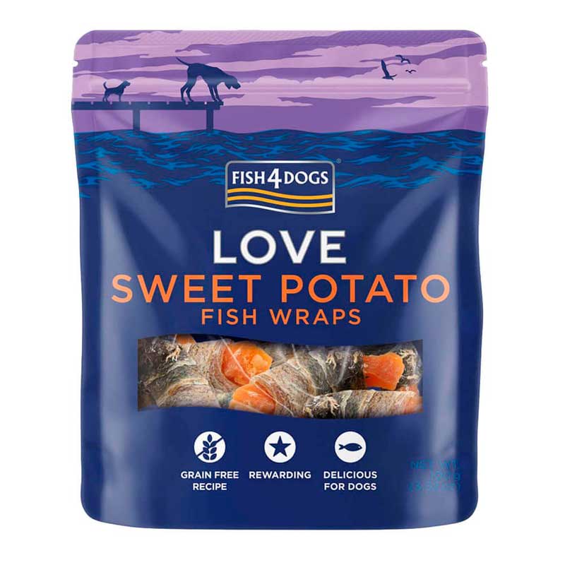 Fish4Dog Wraps Sweet Potato