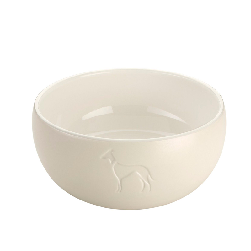 Hunter Lund White Ceramic Dog Bowl