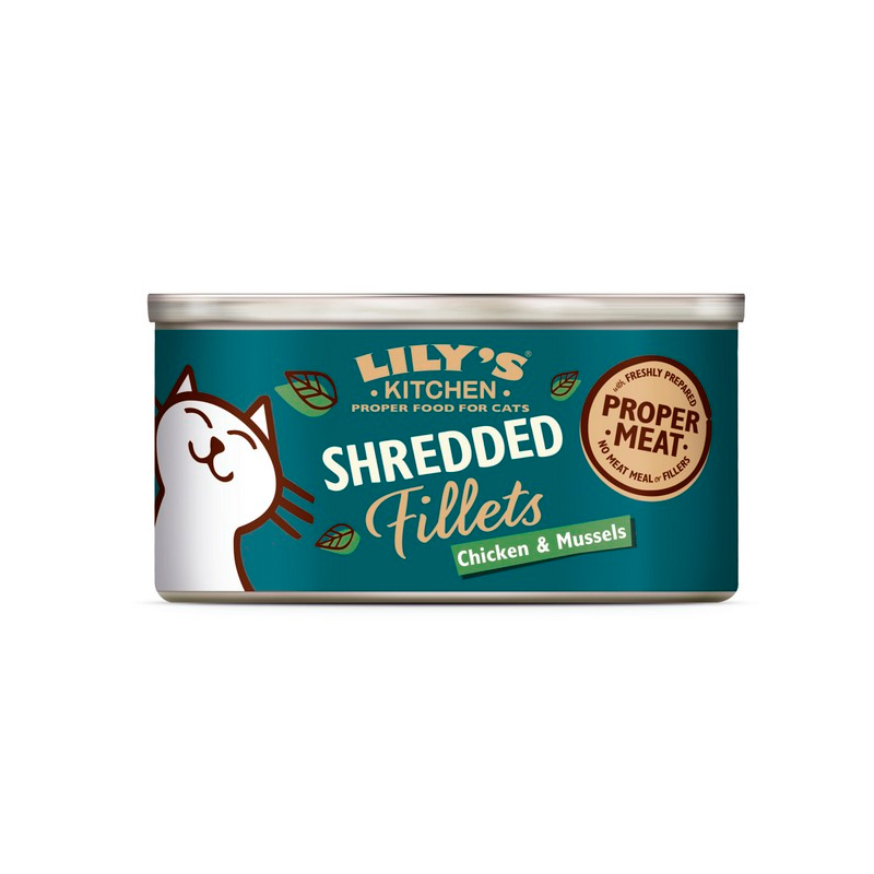 Lily\'s Kitchen Cat Chicken and Mussels Fillets in a Can
