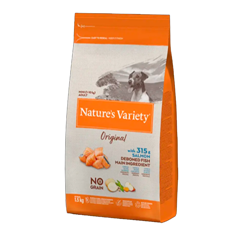 arándanos Rojos y Algas 85g x 8 Natures variety Superfood Snacks para Perros Adultos con salmón 