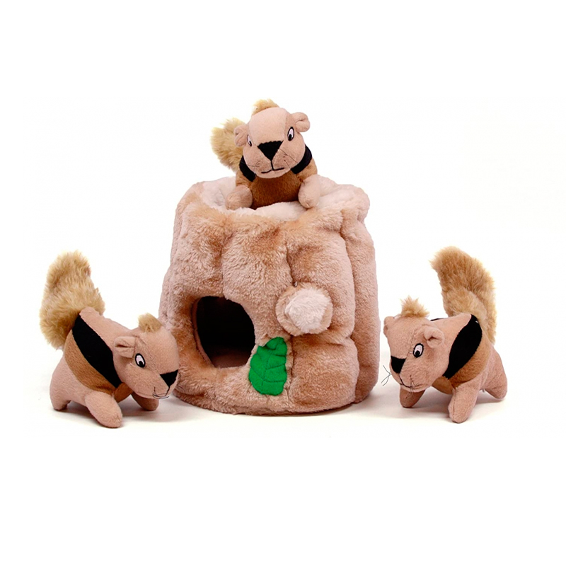 Petstages Stuffed Animal for Dogs Hideaway Squirrels