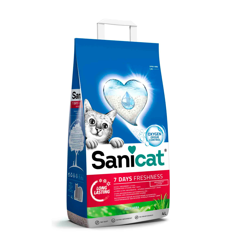Sanicat Cat Litter 7 days Aloe Vera