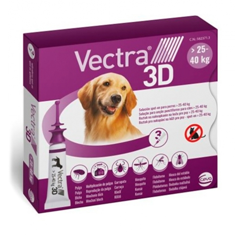 Vectra 3D Pipettes for Dogs 25-40 kg