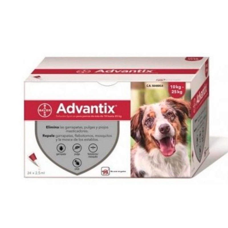 Advantix Pipettes for Dogs Medium Breed 10-25kg