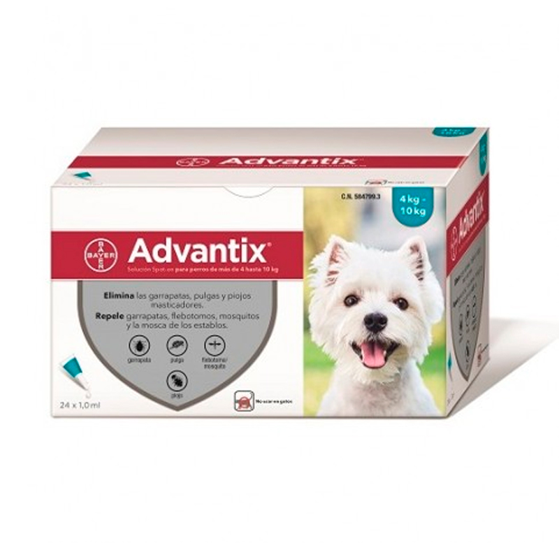 Advantix Pipettes for Dogs Small Breed 4-10kg