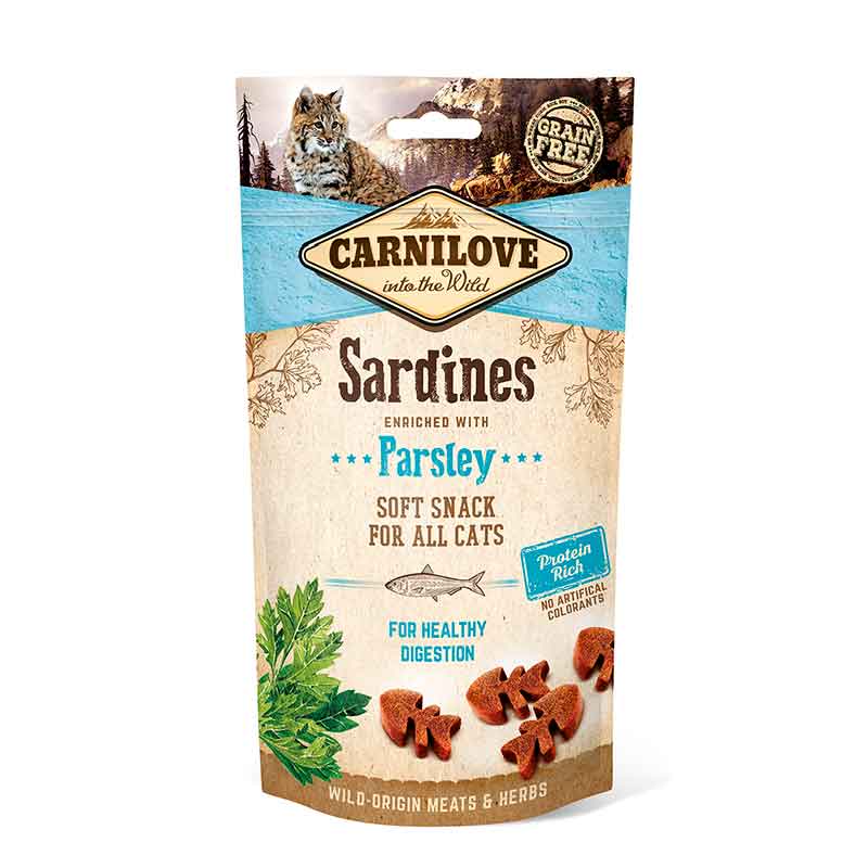 Carnilove Snacks Semi-Moist Sardine & Parsley Cat