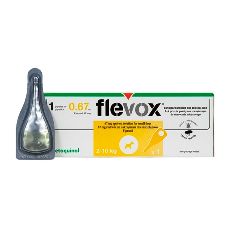 Flevox Pipettes Antiparasitic fleas & ticks 2-10kg Vetoquinol