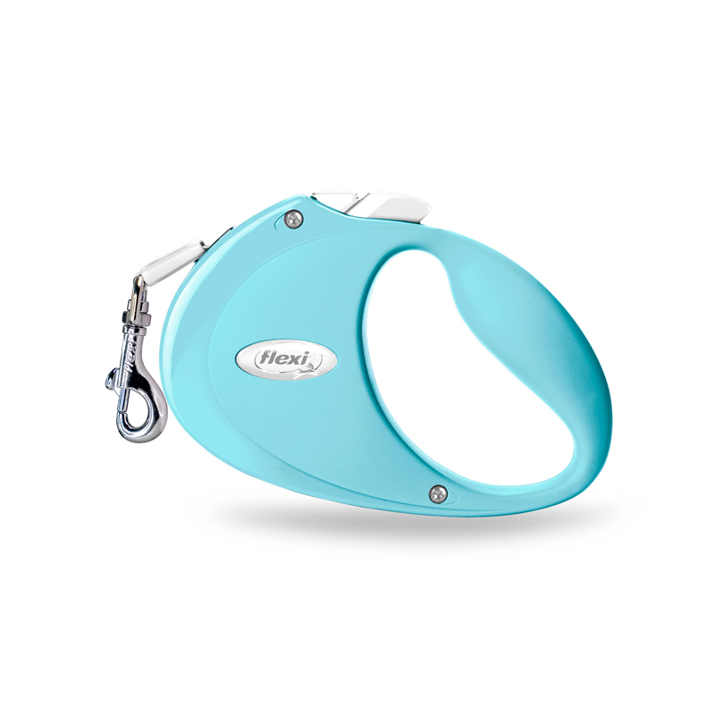 Flexi Light Blue Ribbon Leash for Puppy Dogs