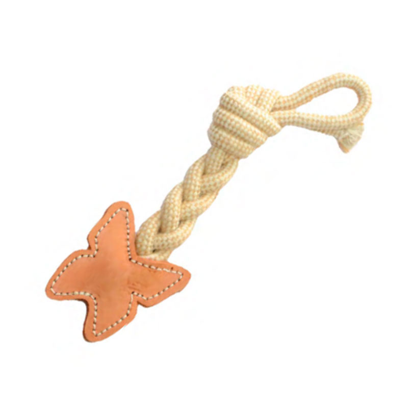 Freedog Dog Toy Leather Butterfly
