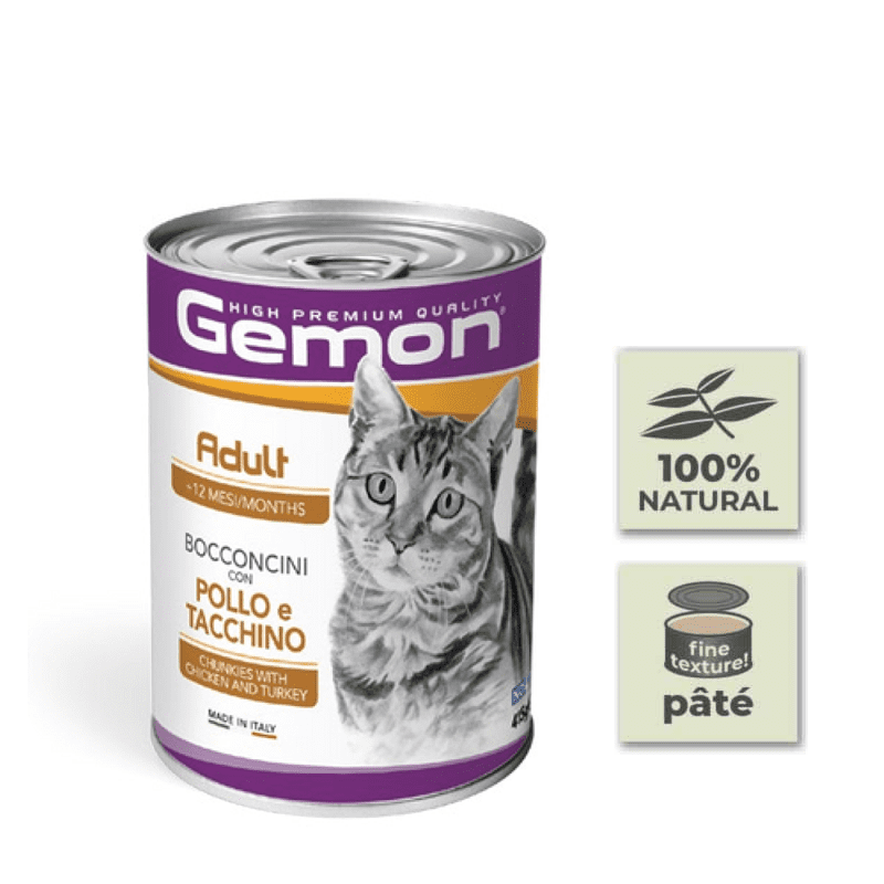 Gemon Can of Chicken and Turkey Pate for Sterilized Cats