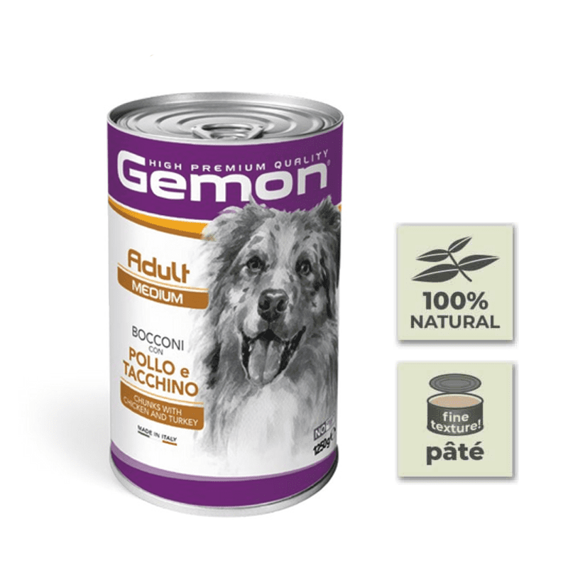 Gemon Can of Chicken and Turkey Pate for Dogs