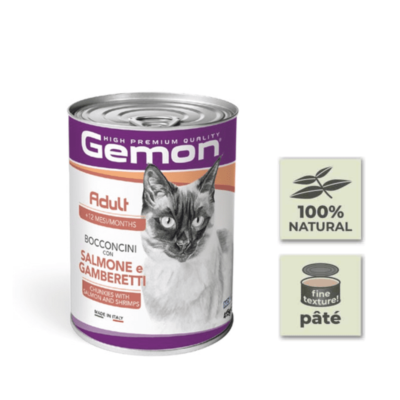 Gemon Canned Salmon and Prawn Pate for Cats