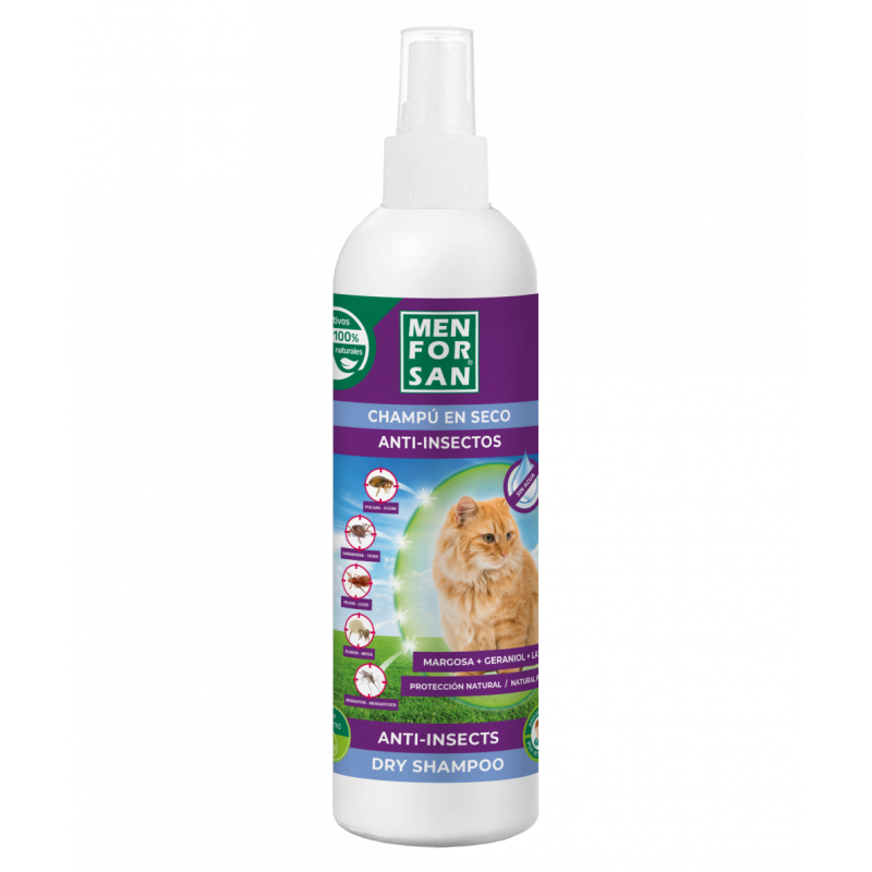 Menforsan Anti-Insect Dry Shampoo for Cats