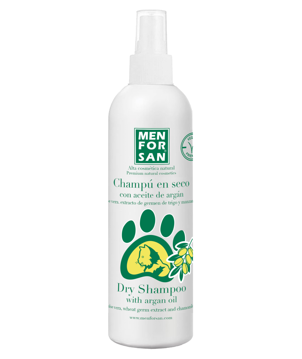 Menforsan Dry Shampoo with Argan Oil for Cats