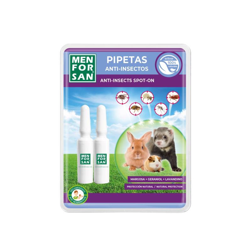 Menforsan Anti Insect Pipettes for Rodents, Rabbits and Ferrets