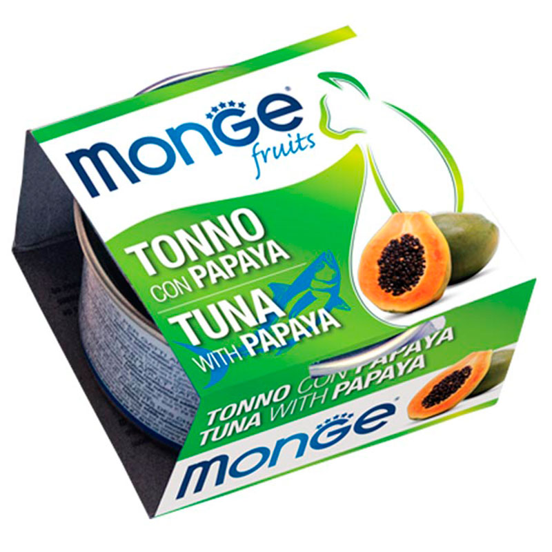 ▷ Monge Gato Fruits Atún Y Papaya 【 】