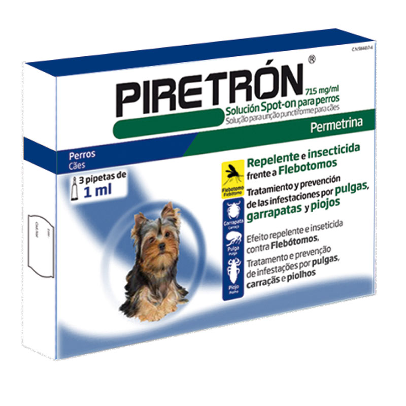 Piretron Pipettes for Small Dogs 1ml
