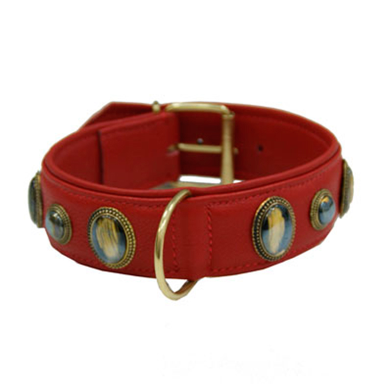 Collar Leather Kenia Red