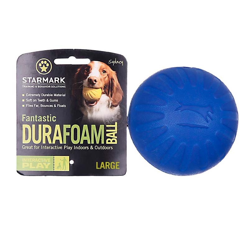 Starmark Dog Toy Fantastic Foam Ball Blue