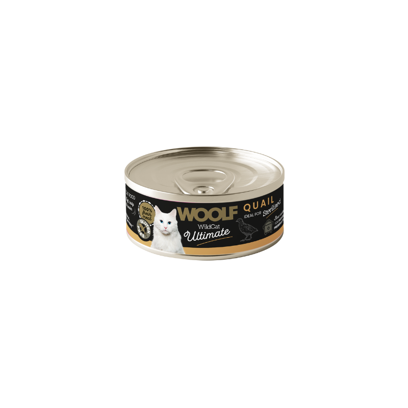 Woolf Ultimate Quail Pate Tin for Sterilized Cats