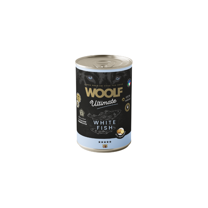 Woolf Ultimate White Fish Pate Tin for Dogs