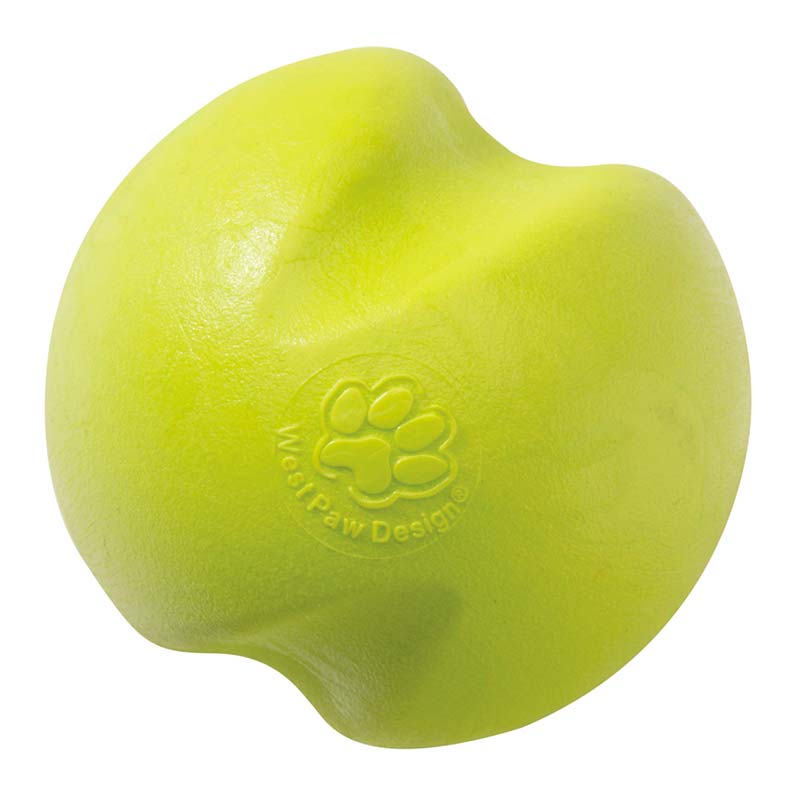 West Paw Zogoflex Dog Toy Solid Ball Jive Green